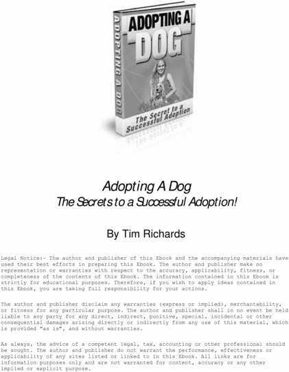 Product picture Dog Adoption